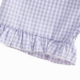 thumbnail image 5 of Toddler Girl Summer Outfits Cute Embroidery Clothing Sets Short Sleeve T-Shirt and Ruffle Shorts Set 2 Piece, 5 of 6