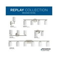thumbnail image 4 of Replay Collection Six-Light Traditional Brushed Nickel Etched White Glass Bath Vanity Light, 4 of 11
