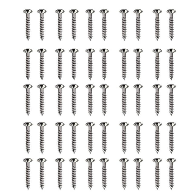 Paquete de 50 Tornillos de puente de guitarra Yuyangstore de Repuesto