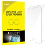 JETech Screen Protector for iPhone 8 Plus and iPhone 7 Plus, 5.5-Inch, Tempered Glass Film, 2-Pack