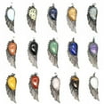 thumbnail image 3 of Chakra Gemstone Crystal Angel Wing Pendant Luck Energy Reiki Healing Amulet Gift, 3 of 9