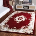 thumbnail image 2 of SAFAVIEH Aubusson Albus Medallion Area Rug, Red/Ivory, 5' x 8', 2 of 11