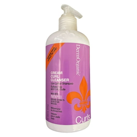 DermOrganic Sulfate-Free Cre am Curl Clea nser, 12 oz.