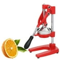 thumbnail image 1 of Manual Juicer, Fruit Juicer Citrus Lemon Squeezer, Citrus Extractor Stainless Steel Manual Juicer for Kitchen Bar, Red & Silver, 1 of 10