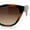 Tortoise Beige - Brown, variant on Womens Oversized Cat Eye Retro Fashion Geometric Bevel Arm Sunglasses Tortoise - Smoke