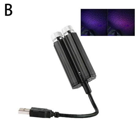 

SGACAI USB Car Atmosphere Blue Star Light Mini LED Projection Lamp Star Night D ZDP1 E6R2