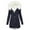 Navy, variant on Meichang Parkas Jackets for Women Padded Hoodies Parkas Coats Sherpa Hooded Warm Jackets Fuzzy Fleece Lined Thicken Long Outerwear with Zipper Drawstring Waist
