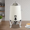 thumbnail image 3 of 13L Coffee Urn with Fuel Holder Stainless Steel Beverage Dispenser Cold & Hot Drink Dispenser with Spigot, Tea Water Coffee Chafer Urn for Parties Buffet Catering (Silver, White), 3 of 14