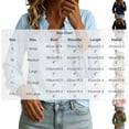 thumbnail image 2 of cocolona Ruffle V Neck Blouses for Women Long Sleeve Solid Color Shirts Fall Trendy Casual Vacation Outfits Tops, 2 of 5