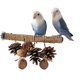 thumbnail image 4 of 25cm Soporte para loros, juguete para masticar loros, soporte para percha para pájaros, juguete de forraje de percha para loros, 4 of 5
