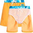 thumbnail image 5 of Boys Swimwear Sets Kids Rash Guard Swimsuit Short Sleeve Bathing Suit Tie Dye Swim Shirts Swim Trunks Shorts 2Pcs, 5 of 7