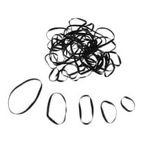 WEUVEB 50pcs Fishing Rubber Bands for Hiking Black Rubber Bands Tensile Strength Organizing Items