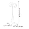 thumbnail image 2 of 3pcs Earring Display Stand Clear Acrylic Display Rack Earring Organizer for Store, 2 of 9