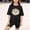 Black, variant on FSYBOA Girls Graphic T Shirts Size 10-12T, Short Sleeve School Crew Neck Split Hem Kids Casual Summer Tops Pink