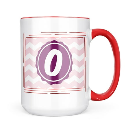 

Neonblond Monogram O Pink Purple Chevron Mug gift for Coffee Tea lovers