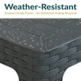 thumbnail image 2 of Sunnydaze 18" Square Polypropylene Outdoor Patio Side Table - Gray - Set of 4, 2 of 10