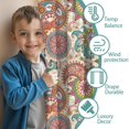 thumbnail image 3 of Blackout Kids Curtains,Boho Bohemia Flower Childrens Insulated Curtains Set Of 2,Bedroom Essentials,Toddler Room Decor 42"x54"(106x137cm), 3 of 4