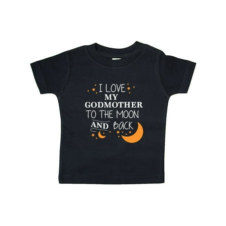 

Inktastic I Love My Godmother To The Moon and Back Gift Baby Boy or Baby Girl T-Shirt