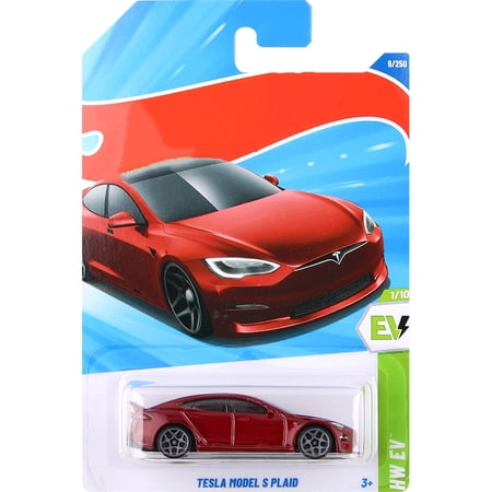 HW 2025 Tesla Model S Plaid (Red) HW EV