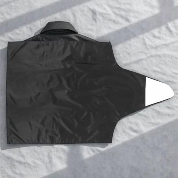 UPOUART Delantal De Cocina Impermeable Y Anti Aceite Ideal Para Hornear Y Limpiar En Color Negro