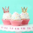 thumbnail image 4 of Hazyore 3 piezas de mini coronas para pastel, rosa y plateado, 4 of 9