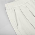thumbnail image 4 of REORIAFEE Womens Casual 2 Piece Outfits Oversized Set Gym Outfits Women's Casual Home Sleeveless Yoga Slim Fit Wide Leg Pants Knit Two Piece Set White XL, 4 of 8