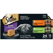 Sheba Perfect Portions Wet Cat Food Variety Pack, 1.32 oz Trays (12 Pack)