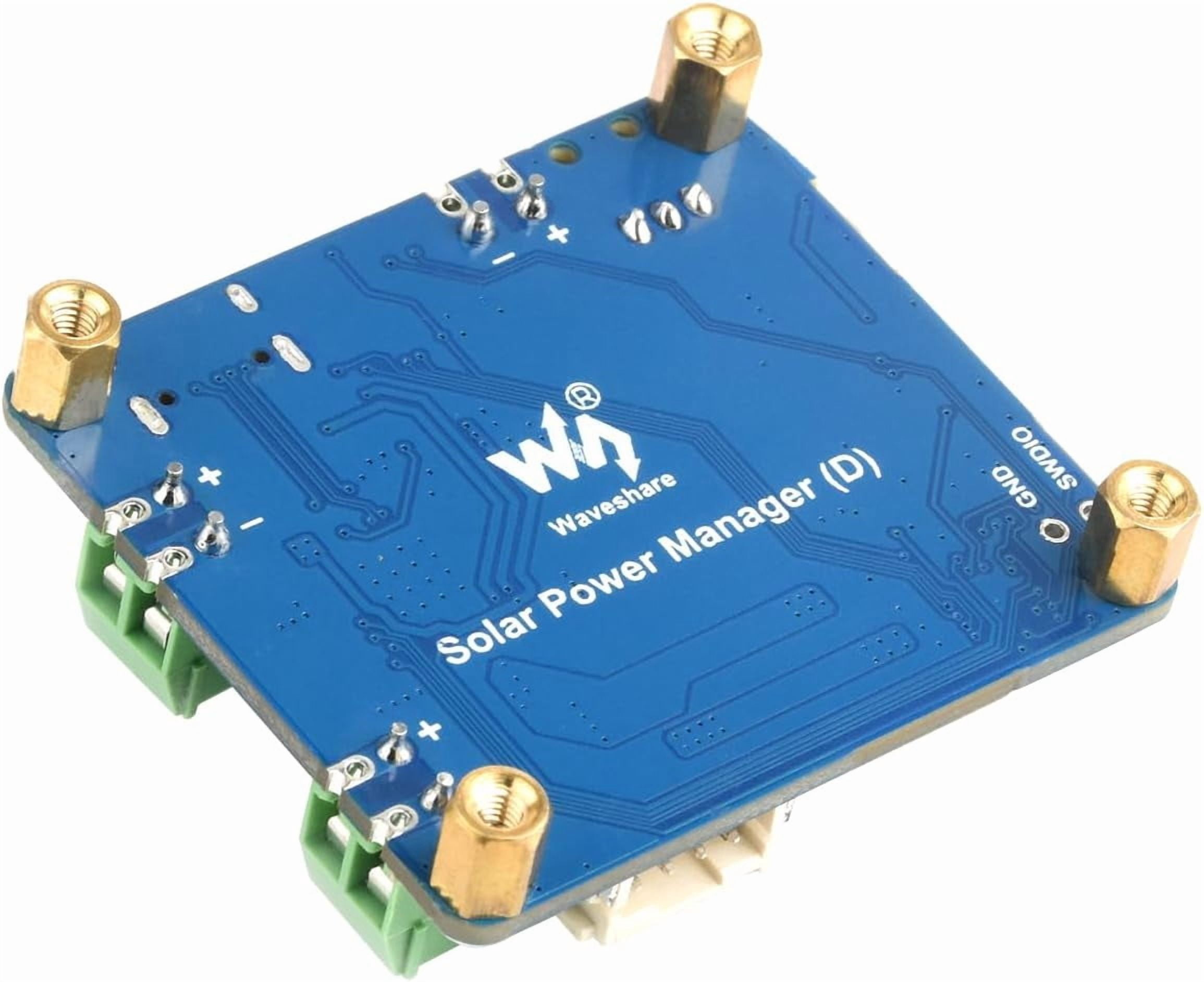 Solar Power Management Module (D) Accessory for 6V~24V Solar Panel And Type-C Power Adapter,Suitable For Solar-Powered Control System For MCUs / Development Boards / Jetson Nano / Arduino