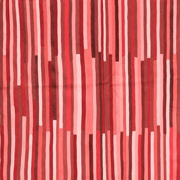 Ahgly Company Indoor Square Southwestern Red Country Area Rugs, 5' Square