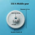 thumbnail image 4 of Plastic Gear For Gearbox 550 And 390 Children\'S Electric Car For Kid Ride On Toy Car 550 A Middle Gear YIWEI, 4 of 9