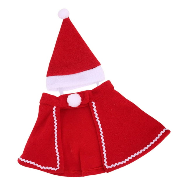 Pet Christmas Costume Dress up Cosplay Outfits Cloak Cape for Small Medium Dogs