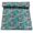 Gray, variant on Handmade Cotton Kantha Quilt, Turquoise Tropical Leaf Pattern Design Kantha Gudri,Bedspread,Bedsheet,Throw Blanket Size( King 108" x 108" )