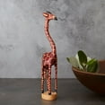 thumbnail image 3 of Tall Skinny Painted Wood Giraffe Family Sculpture Set, 3 of 4