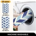 thumbnail image 2 of Bathroom Non Slip Rugs Absorbent Thick Bath Mat Ultra Soft Washable Bath Rugs Blue 16x24, 2 of 7