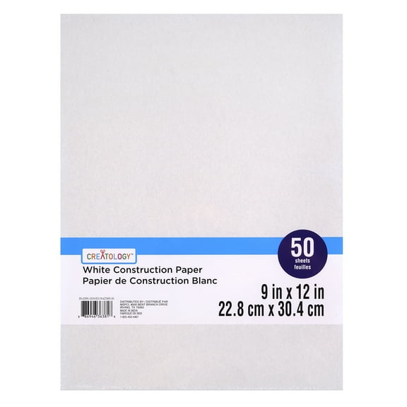 12 Packs: 50 ct. (600 total) 9" x 12" Construction Paper by Creatology