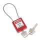 thumbnail image 3 of Candado de bloqueo de seguridad shamjiam de acero inoxidable rojo 2 piezas, 3 of 8