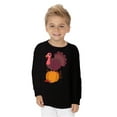 thumbnail image 2 of Awkward Styles Thanksgiving Toddler Long Sleeve Shirt Happy Turkey Kids T-Shirt, 2 of 5