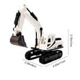 thumbnail image 3 of Tozuoyouz Abs Plastic Excavator Toys For Boys 3-5 Year Old, Diecast Manual Construction Digger Truck Model Toys For Boys Kids Ages 3-5 4-7 8-12 Christmas Birthday Gifts White D, 3 of 6