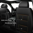 thumbnail image 2 of Seat Covers Custom Fit for Ford F150 2009-2024 2025 - F250/F350/F450 2017-2024 2025 Leather Truck 5 Seat Covers Full Set (Black&Grey), 2 of 7