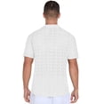 thumbnail image 6 of QDG Men's Short Sleeve Button-Up Shirt Cuban Collar Hollow Out Texture Casual Summer Beach Vacation Shirt, 6 of 8