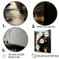 thumbnail image 3 of Designart "Twilight Train In Winter" Train Floater Framed Canvas Art Print, 3 of 5