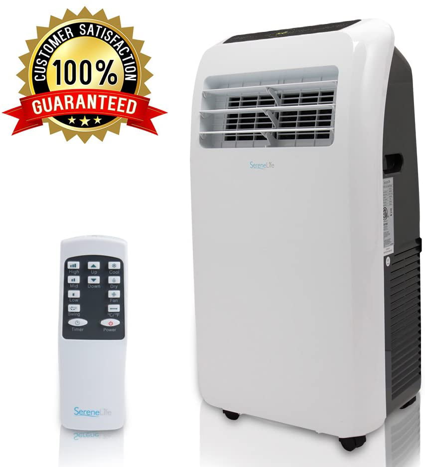SereneLife SLPAC10 10,000 BTU Portable 3-in-1 Air Conditioner for Rooms Up to 450 Sq. Ft