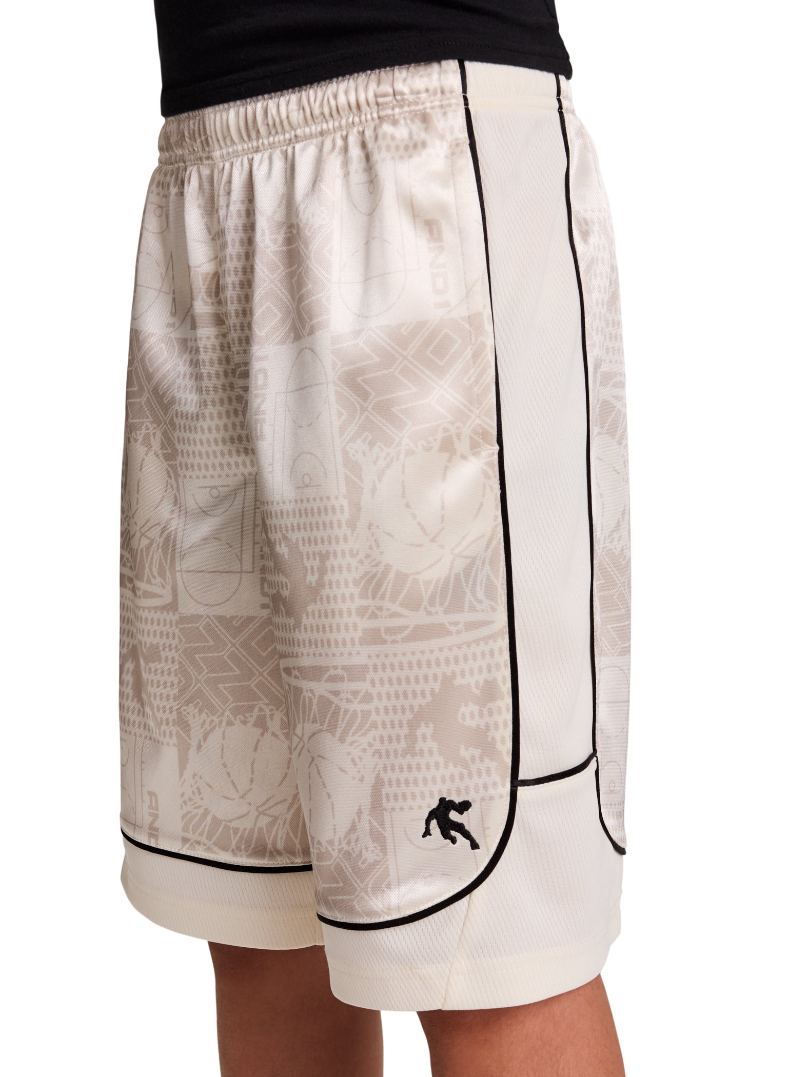 AND1 Boy's All Court Basketball Athletic Shorts, Sizes 4-18