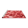 thumbnail image 2 of Ahgly Company Machine Washable Indoor Square Abstract Red Modern Area Rugs, 3' Square, 2 of 4