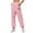 Pink, variant on Annhoo Women's Cinch Bottom Sweatpants Cute Graphic Printed Joggers Teen Girls High Elastic Waisted Pants with Pockets