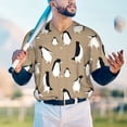 thumbnail image 5 of Rateoe Lovely Penguin Pattern Men’s Baseball Short Sleeve Polo Shirt, Midweight Men's Shirt Golf Shirt Polo Shirts Quick Dry Short-Medium, 5 of 7