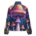thumbnail image 6 of Jackets for Women Winter Coat Jackets Flannel Stand Collar Jacket(Enchanted Forest Mushrooms,Size:S-4XL), 6 of 7