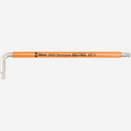 

Wera 022695 SPKL Multicolor Stainless Metric Hex L-key with Holding Function 5.0mm (Orange)