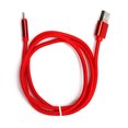 thumbnail image 5 of Cable de carga de cargador USB trenzado de alta resistencia de 1 m Cable de cargador de sincronización de datos Cable rojo tipo C, 5 of 5