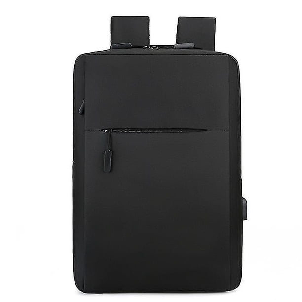 Travel portable backpack Slim Durable USB charging port Waterproof bag black